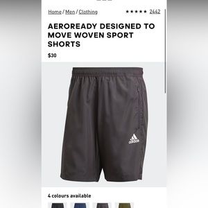 Selling loosely used Adidas dark gray athletic shorts!